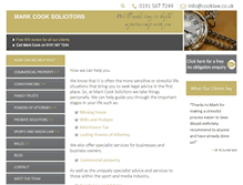 Tablet Screenshot of cooklaw.co.uk